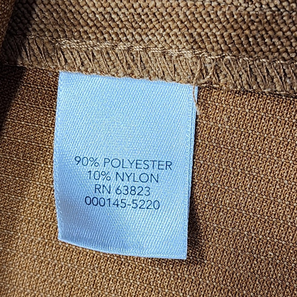 Vintage Christopher & Banks Skirt Women 4 Brown Microfiber A-Line Modest Western - Picture 5 of 9